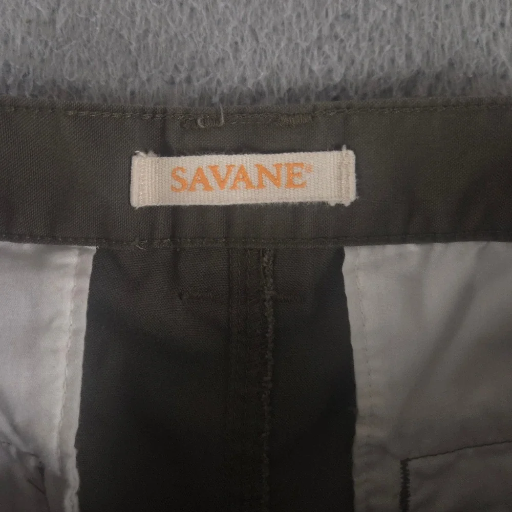 Savane Shorts Mens W32 Olive Comfort Hiking Cargo Elastic Waist Utility Outdoor